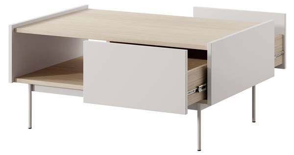 Couchtisch mit Schubladen COLOR Beige Beige