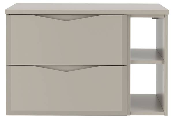 Waschtischunterschrank Ellie Beige - Holzwerkstoff - 81 x 53 x 47 cm