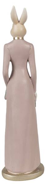 Beeld Konijn DekoEaster-Malik beige - kunststof - 7 x 28 x 8 cm