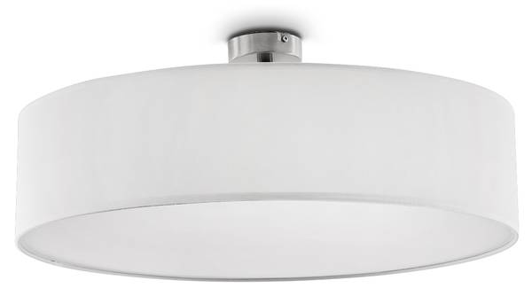 Deckenleuchte Mels Silber - Weiß - 63 x 22 x 63 cm