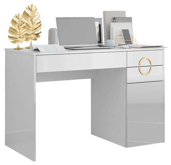 Bureau Adela 43657 wit - plaatmateriaal op houtbasis - 115 x 77 x 55 cm