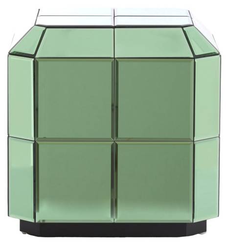 Tisch LUCIANO Grün - Glas - 40 x 40 x 40 cm