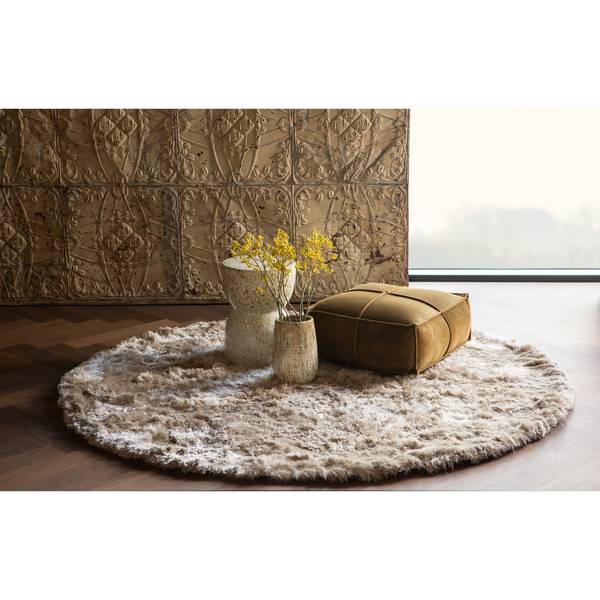 Hochflorteppich Praline Polyester - Rotbraun
