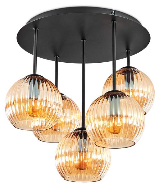 Deckenleuchte Cesaro Orange - Metall - 39 x 41 x 40 cm