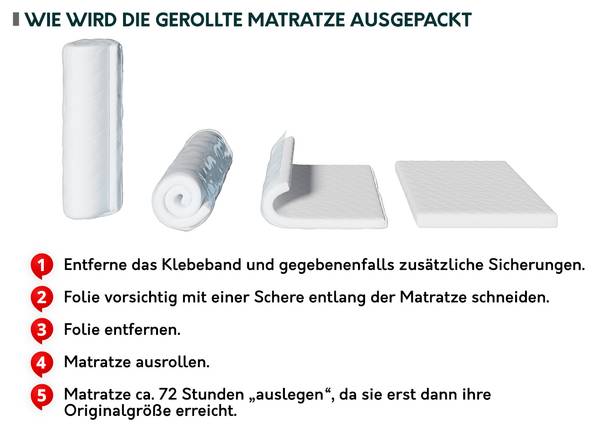 Federkernmatratze Nasa Breite: 200 cm