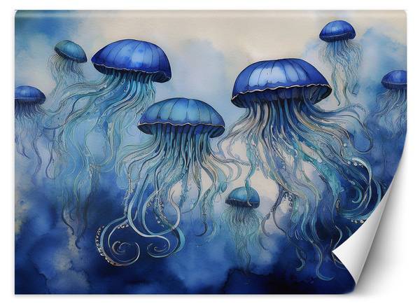 Fototapete Qualle Meer 350 x 245 cm