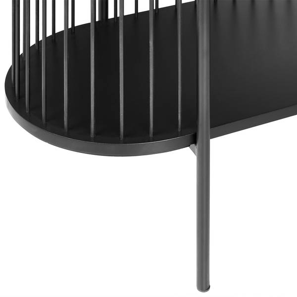 TV-kast BIRSON zwart - plaatmateriaal op houtbasis - 140 x 50 x 44 cm