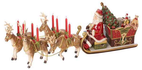Villeroy & Boch Santa's Schlittenfahrt Porzellan - 70 x 16 x 22 cm