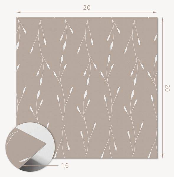Vinylfliese FeinPflanze 20er-Set 20 x 20 cm