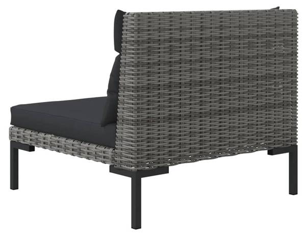 Garten-Lounge-Set 318607 (3-teilig) Grau - Polyester - Stahl - 70 x 61 x 70 cm