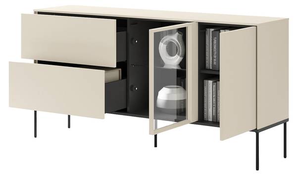 Sideboard BELLEZO Weiß - Melamin - 166 x 85 x 41 cm