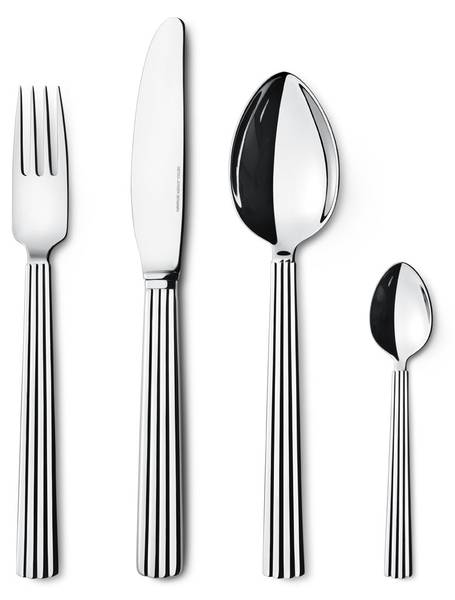 Besteck-Set Bernadotte 4er Set Silber - Metall - 1 x 7 x 22 cm