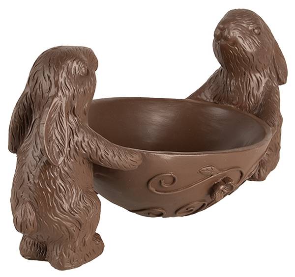 Dekorationsfigur Kaninchen Easter&Axwell Braun - Kunststoff - 15 x 15 x 34 cm