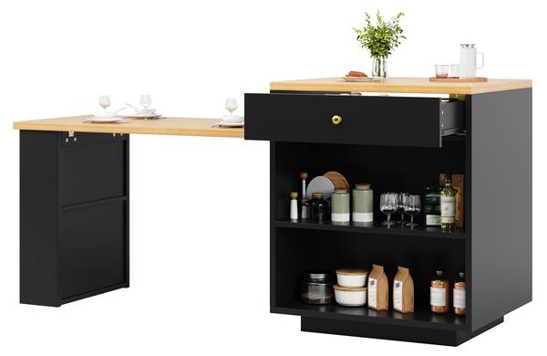 Kücheninselschrank Hestia Ⅰ Schwarz