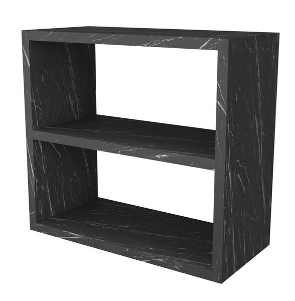 Küchenregal Hjo Marmor Schwarz Dekor