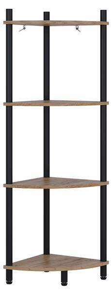 Eckregal Bivio 57473 Anthrazit - Eiche Dekor
