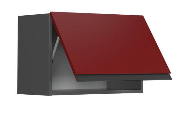 Hängeschrank R-Line 39741 Anthrazit - Rot