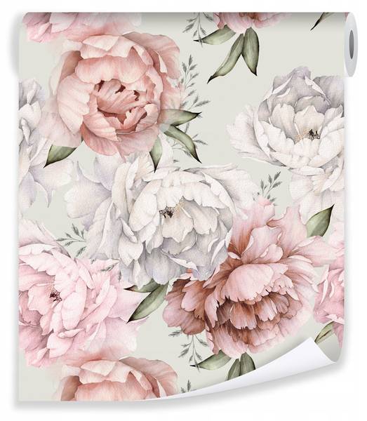Vliestapete Blumen Schlafzimmer Tapete Fleece - Webstoff - 50 x 1000 x 1 cm