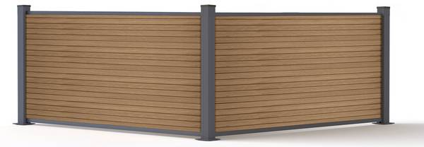 Zaun PRIEL Braun - 800 x 800 cm
