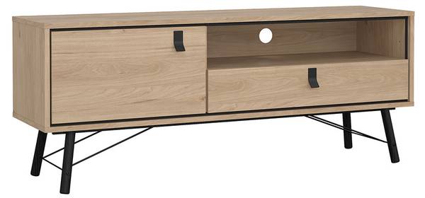TV tafel Ry bruin - deels massief hout - 151 x 60 x 40 cm