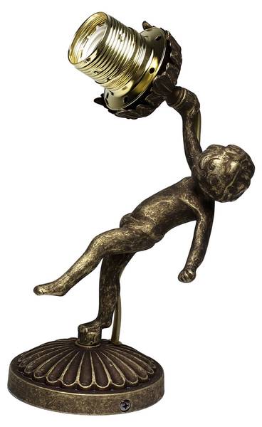 Wandleuchte PUTTI Bronze - Silber / Grau - Silbergrau - Weiß
