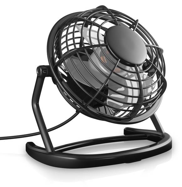 USB-Ventilator GE-2009 Schwarz - Kunststoff - 15 x 15 x 10 cm