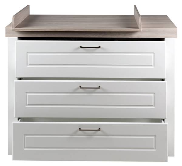 Set de chambre bébé Felicia 3 pcs Blanc - Acier inoxydable