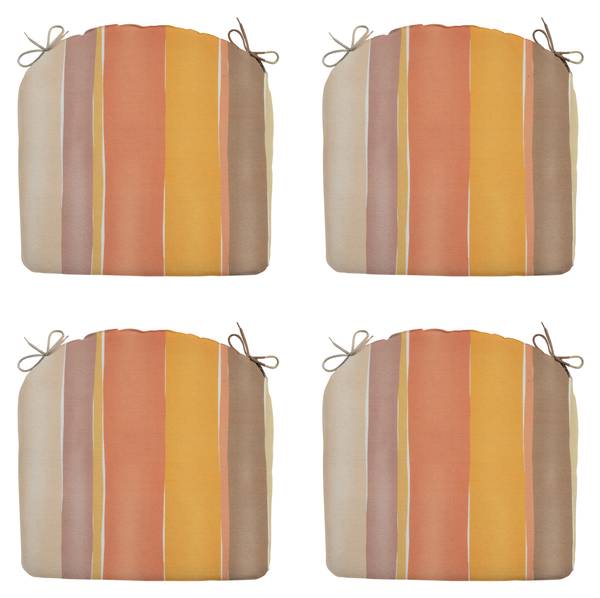 Sitzkissen Nox 4er-Set Multicolor - Orange