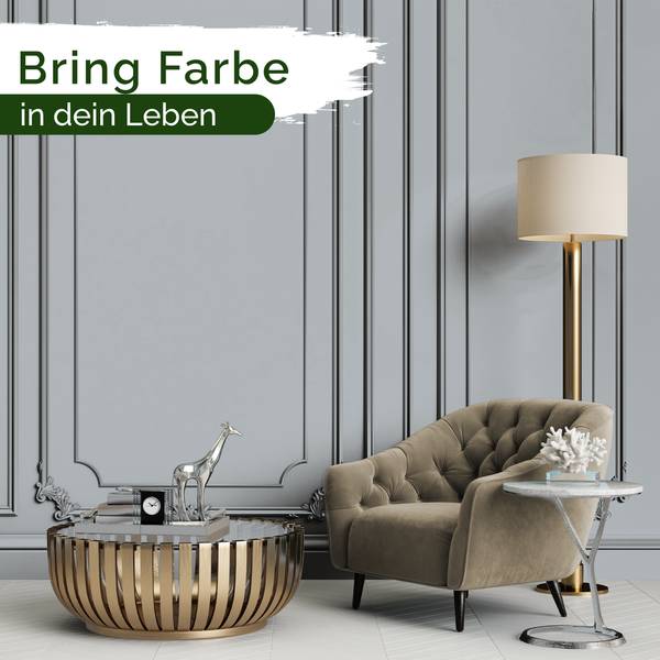 Wandfarbe   Sesame Ice Cream Grau - Harz - 21 x 18 x 39 cm