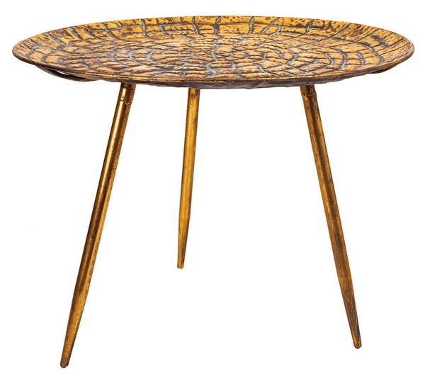 Couchtisch 4523288386 Gold - Metall - 55 x 40 x 55 cm
