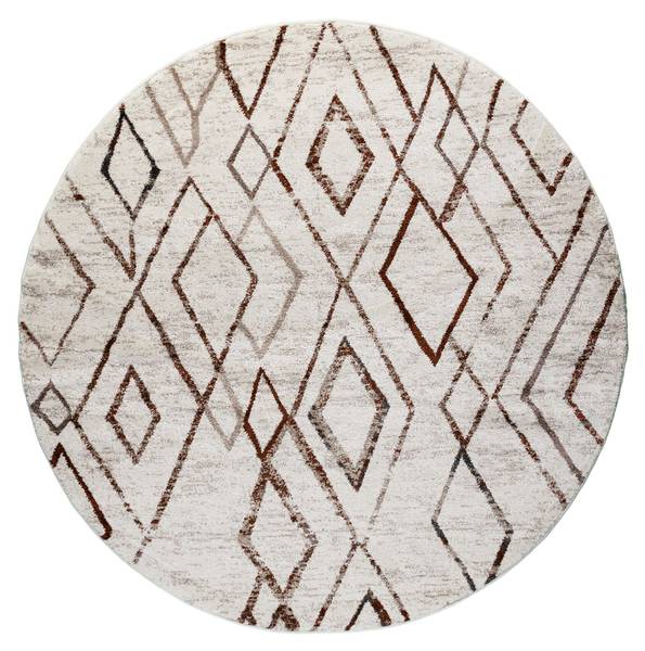 Teppich Blend Diamond Creme - 120 x 120 cm