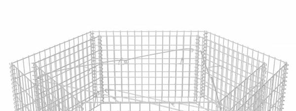 Gabionen-Hochbeet LISSA 140 x 50 x 160 cm