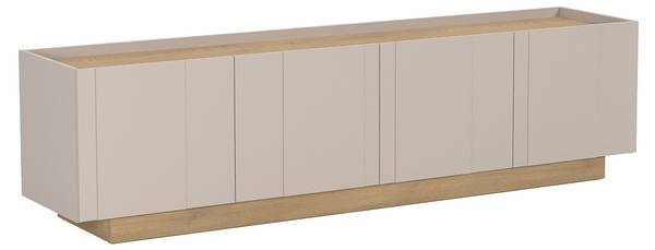 TV-Board ANARZA Beige - Braun - Holz teilmassiv - 180 x 47 x 40 cm