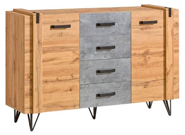 Kommode MILENIUM Braun - Holzwerkstoff - 135 x 97 x 41 cm