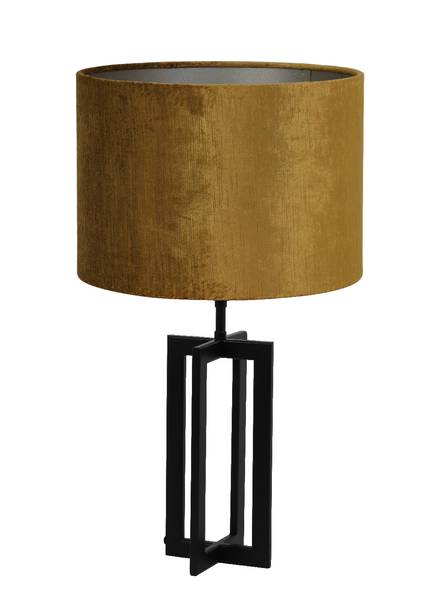 Tischleuchte Mace/Gemstone Schwarz - Gold