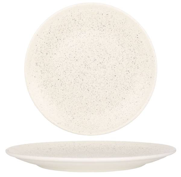 Speiseteller Luca Sand 2er set Porzellan - 25 x 2 x 25 cm