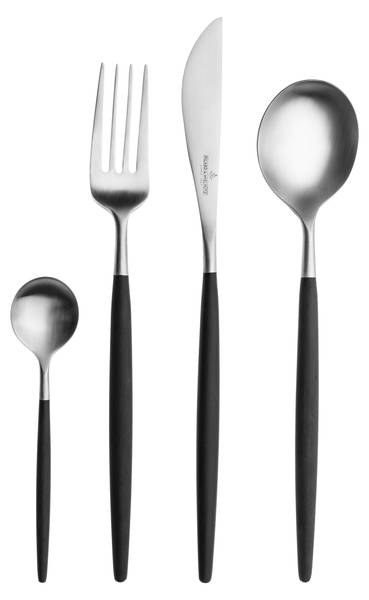 Tafelbesteck FRANZI black 24-tlg. Schwarz - Metall - 5 x 26 cm