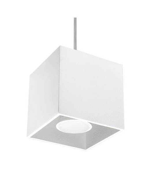 Hängeleuchte GEO Weiß - Metall - 10 x 80 x 10 cm