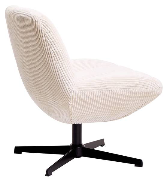 Drehsessel NAMSOS Beige - Textil - 74 x 82 x 73 cm