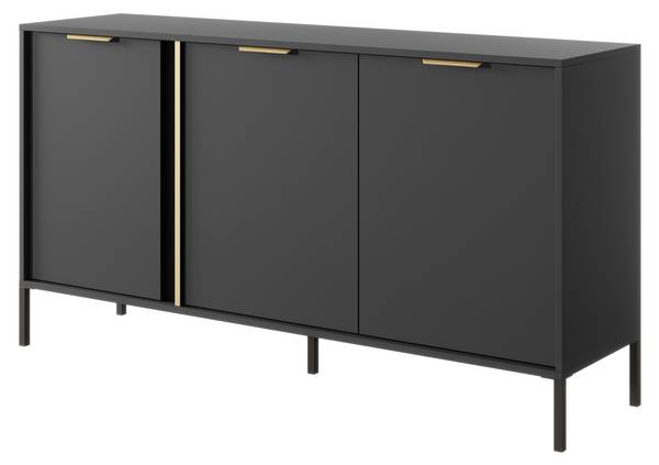 Kommode LORENZO III Grau - Holzwerkstoff - 153 x 81 x 40 cm