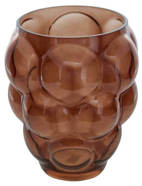 Vase EDIA Marron - Verre - 22 x 25 x 22 cm