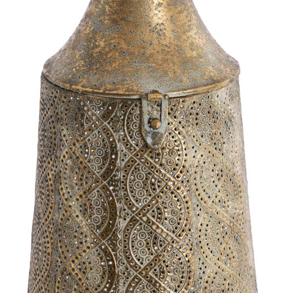 Windlicht SANYA Braun - Metall - 21 x 45 x 21 cm