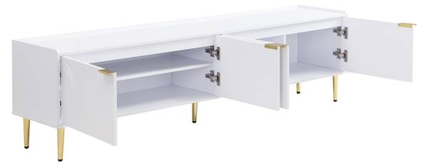 TV-Schrank Eurynom Ⅰ Gold - Weiß