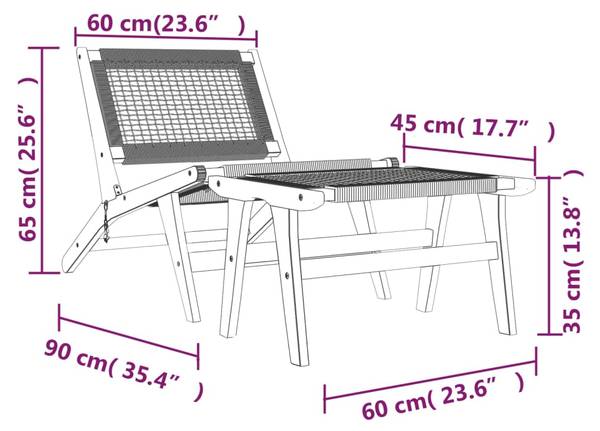 Tuinstoel 3014789-2 zwart