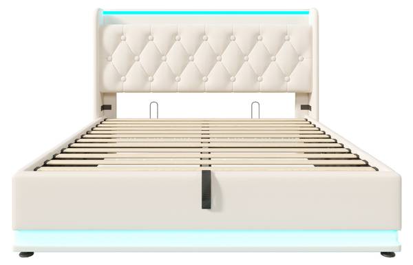 Polsterbett LadeZoom Ⅱ Weiß