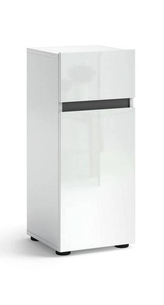1-Tür Mehrzweckschrank  Sylvain Weiß - Holzwerkstoff - 34 x 81 x 34 cm