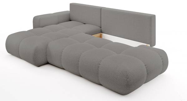 Ecksofa DUCA CURIO Hellgrau - Ecke davorstehend links