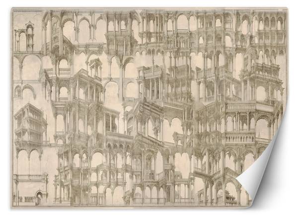 Fototapete Säulen Architektur Abstrakt 150 x 105 cm