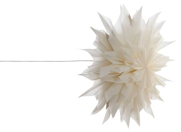 LED Deko FORSAN 3-tlg Braun - Pink - Weiß - Papier - 41 x 41 x 16 cm