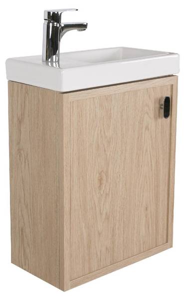 Badmöbel-Set FRAME 2-teilig Braun - Holzwerkstoff - 41 x 54 x 22 cm